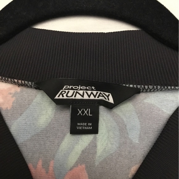 Project RUNWAY Multicolor Floral Bomber Jacket - Picture 10 of 14